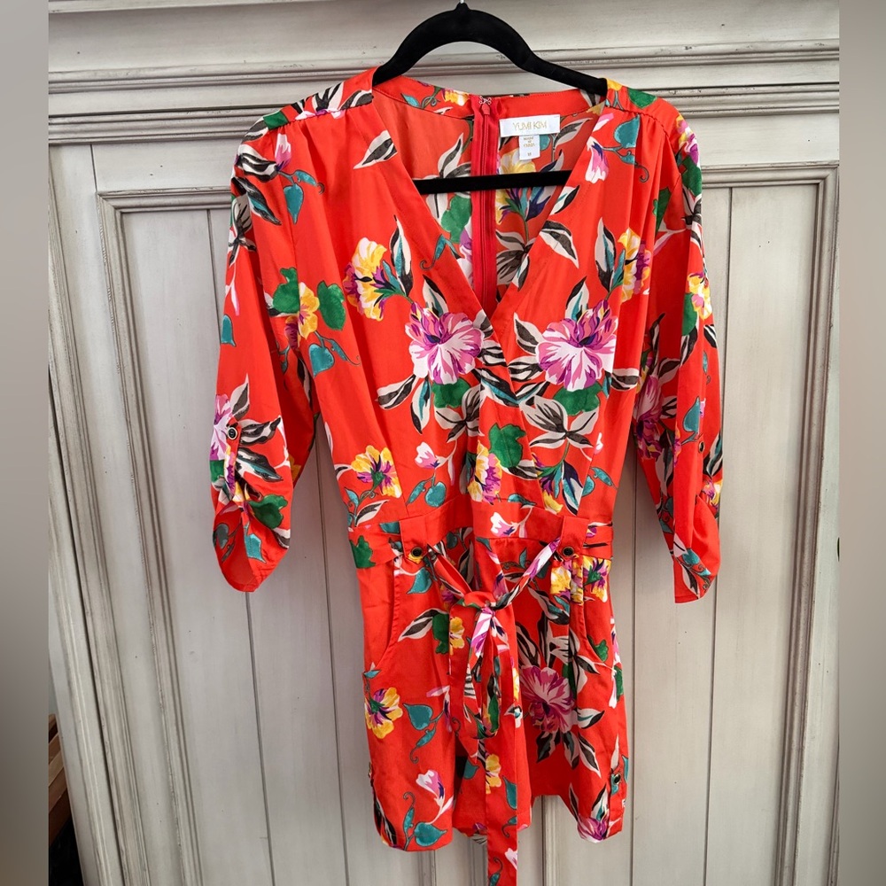 Yumi Kim Orange Floral Romper